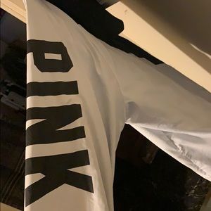 Cute black and white pink windbreaker